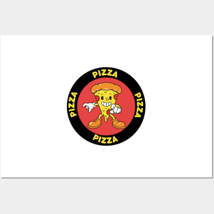 pizza slice Posters and Art